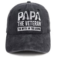 Casquette Papa Hats, cadeau d'anniversaire pour papa, casquette de baseball ajustable en coton lavable brodée