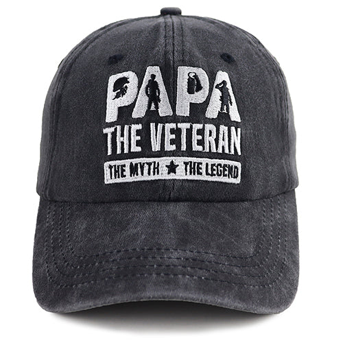 Casquette Papa Hats, cadeau d'anniversaire pour papa, casquette de baseball ajustable en coton lavable brodée