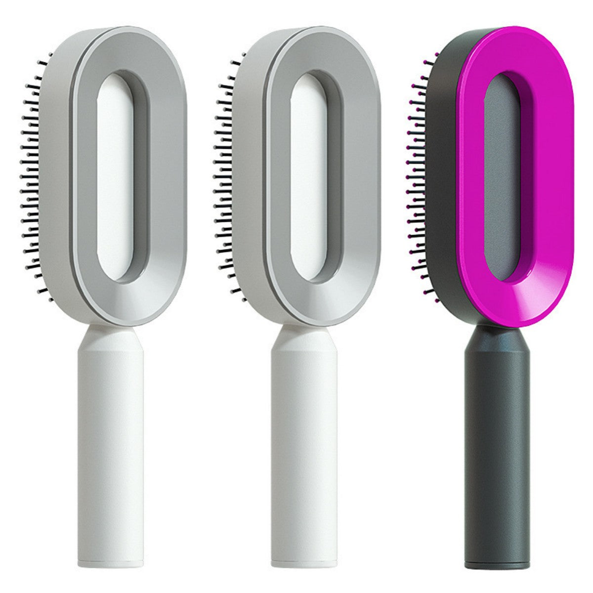 Brosse à cheveux autonettoyante pour femmes, nettoyage en une seule étape, anti-chute de cheveux, massage du cuir chevelu par airbag, peigne antistatique.