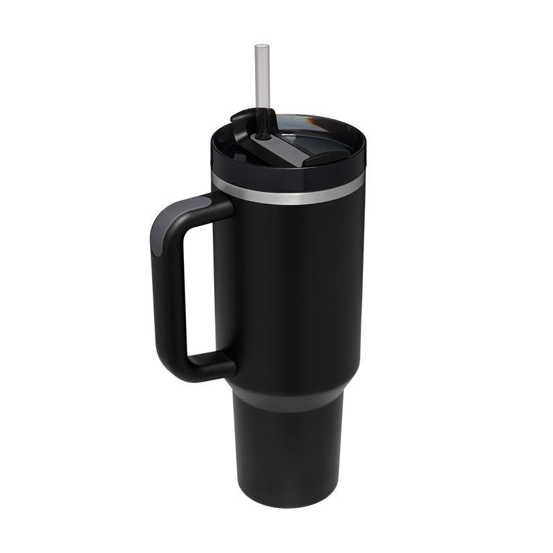 Gobelet isotherme 1,2 L avec anse et paille – Acier inoxydable anti-fuites