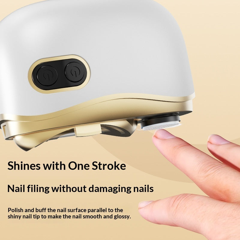 Coupe-ongles électrique portable et silencieux, sans fil et rechargeable, pour une utilisation à domicile. Conception sûre anti-pincement pour les ongles des mains et des pieds.
