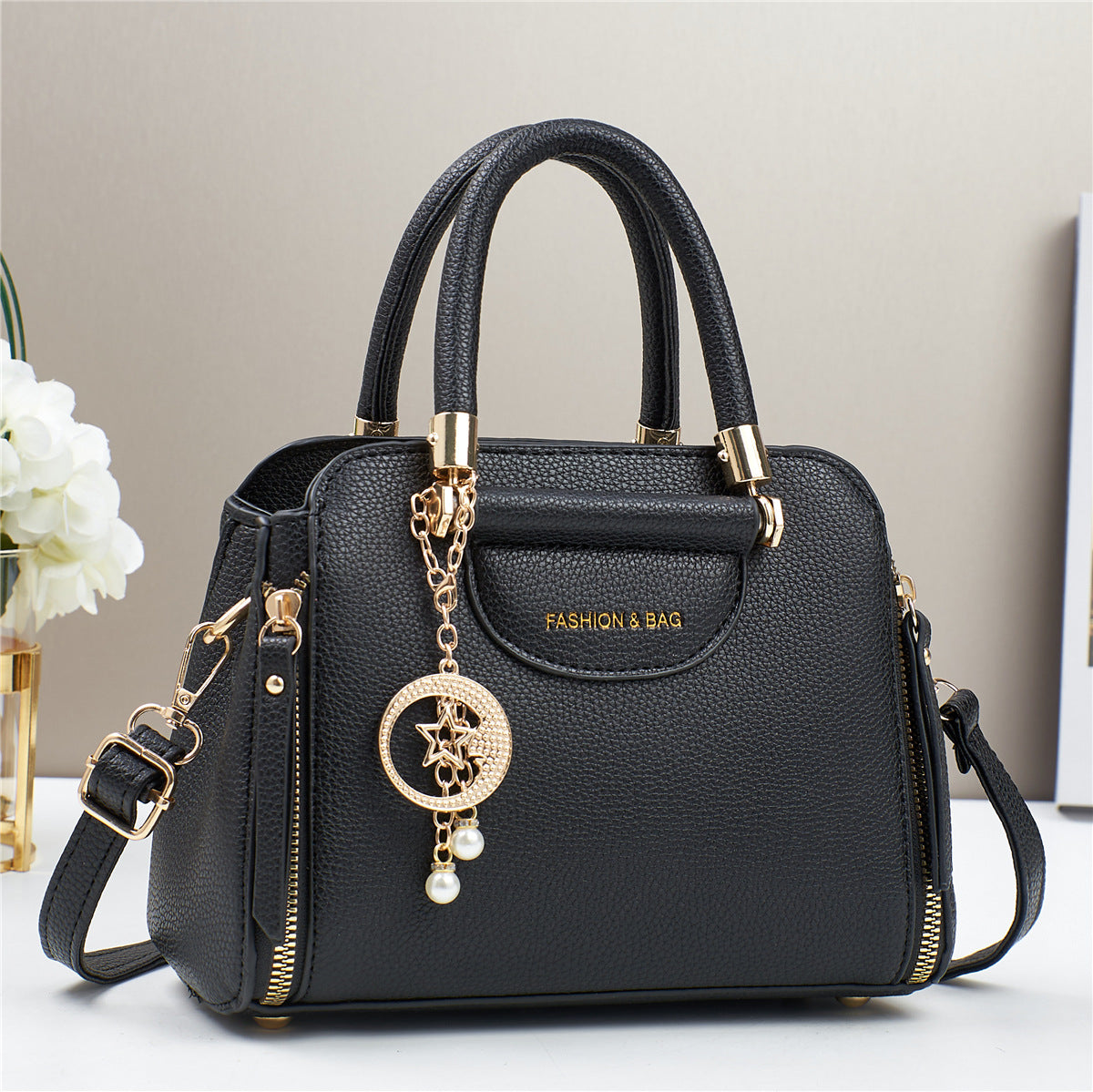 Sac bandoulière minimaliste urbain grande capacité – Style occidental