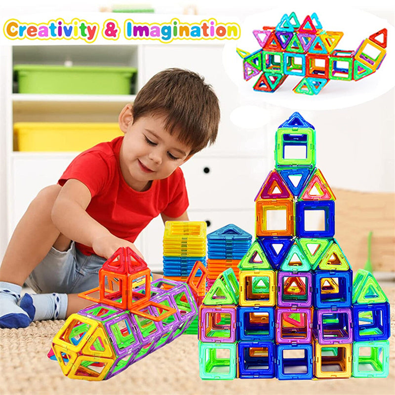 Blocs de construction magnétiques à monter soi-même, jouets magnétiques pour enfants, ensemble de construction design, cadeaux pour enfants
