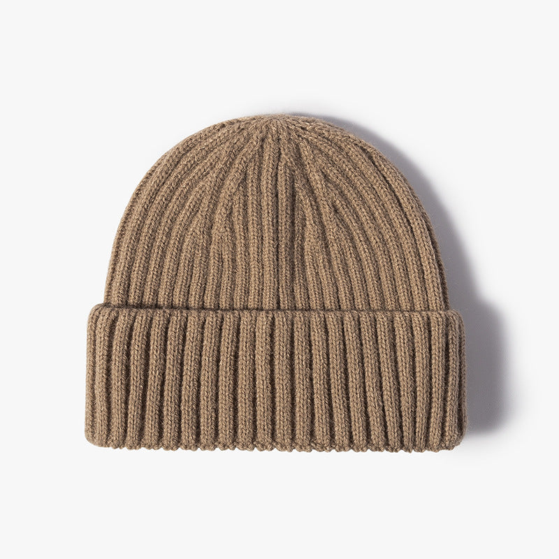 Bonnet de pêcheur court à revers tricoté pour homme et femme, chaud pour l'hiver