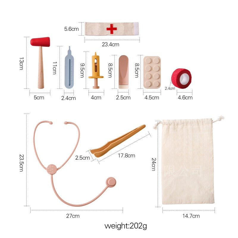 Maison de jeu pour enfants Petit Docteur Jouet Stéthoscope Jouet éducatif