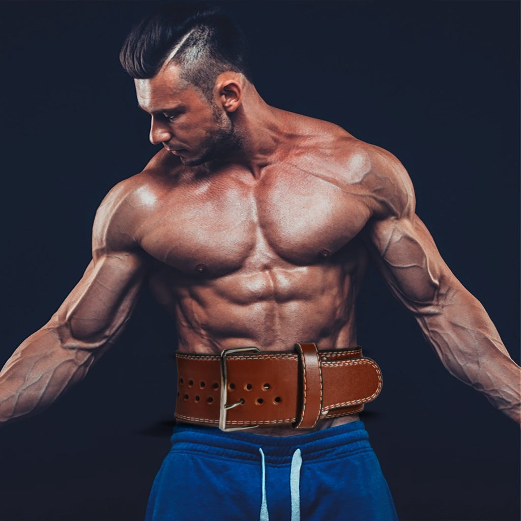 Ceinture de musculation en cuir pour squats, haltères et barres, équipement de maintien lombaire pour l'entraînement en salle de sport.