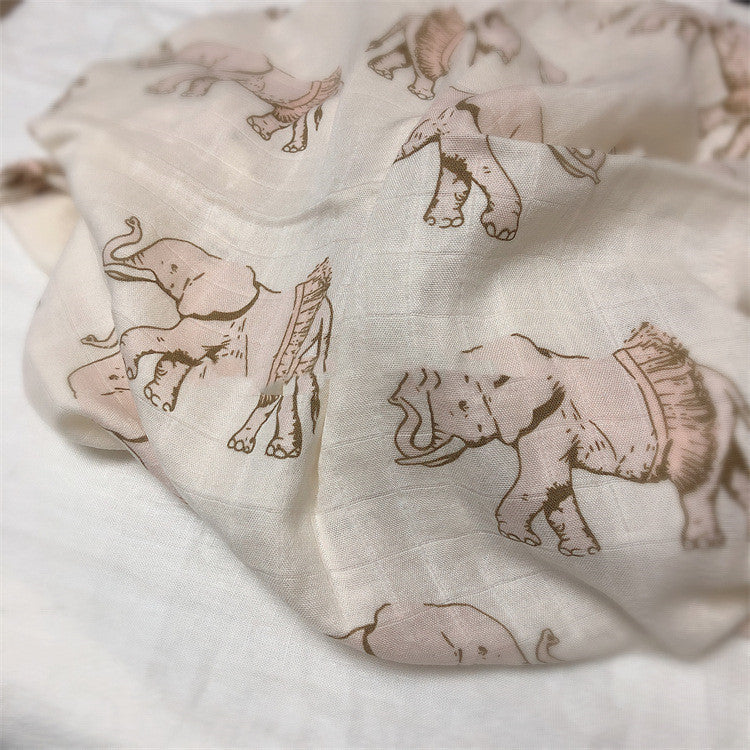 Couverture d'emmaillotage pour bébé en coton biologique naturel