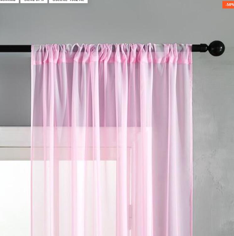 Rideau voilage coton lin moderne uni – Salon et chambre