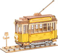 Robotime Rolife Modèle de voiture vintage Puzzle 3D en bois, jouet pour enfants