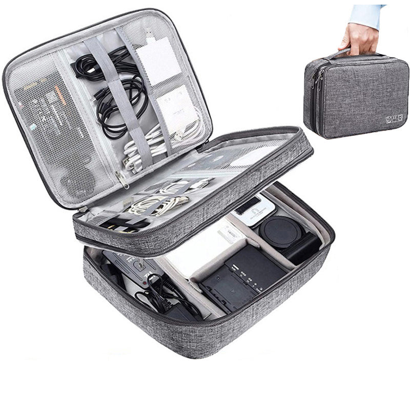 Sacoche de voyage étanche pour câbles et accessoires électroniques