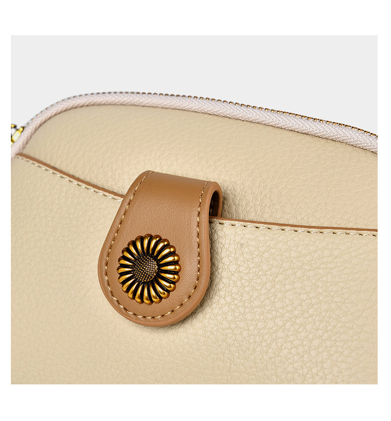 Sac bandoulière PU souple fermoir lettre – Printemps été