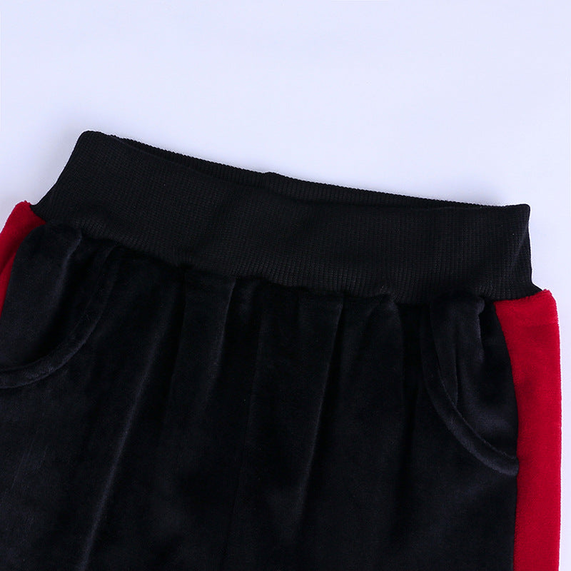 Ensemble de sport deux pièces à manches longues pour filles