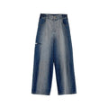 Jeans fille coupe droite dégradée