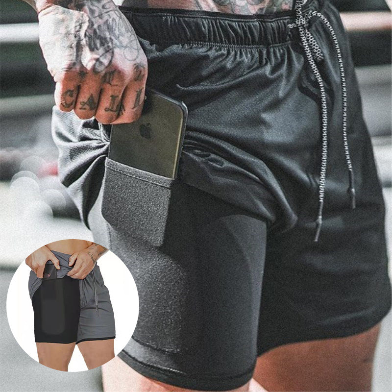 Short de compression à poches